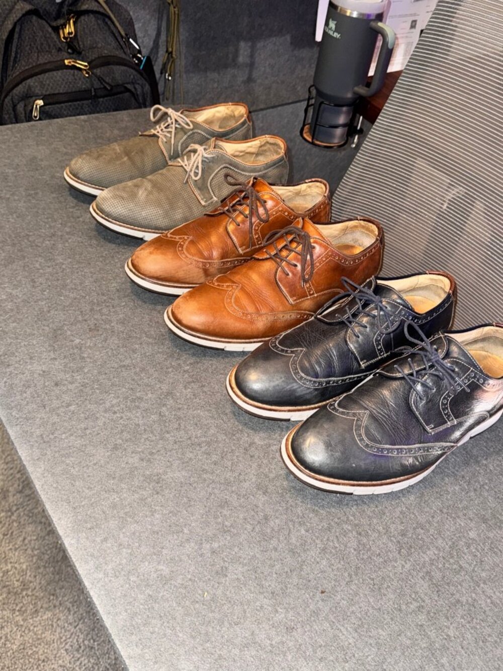 Johnston & Murphy Wingtip Dress Sneakers Bundle - 3 Pairs - Men's 10